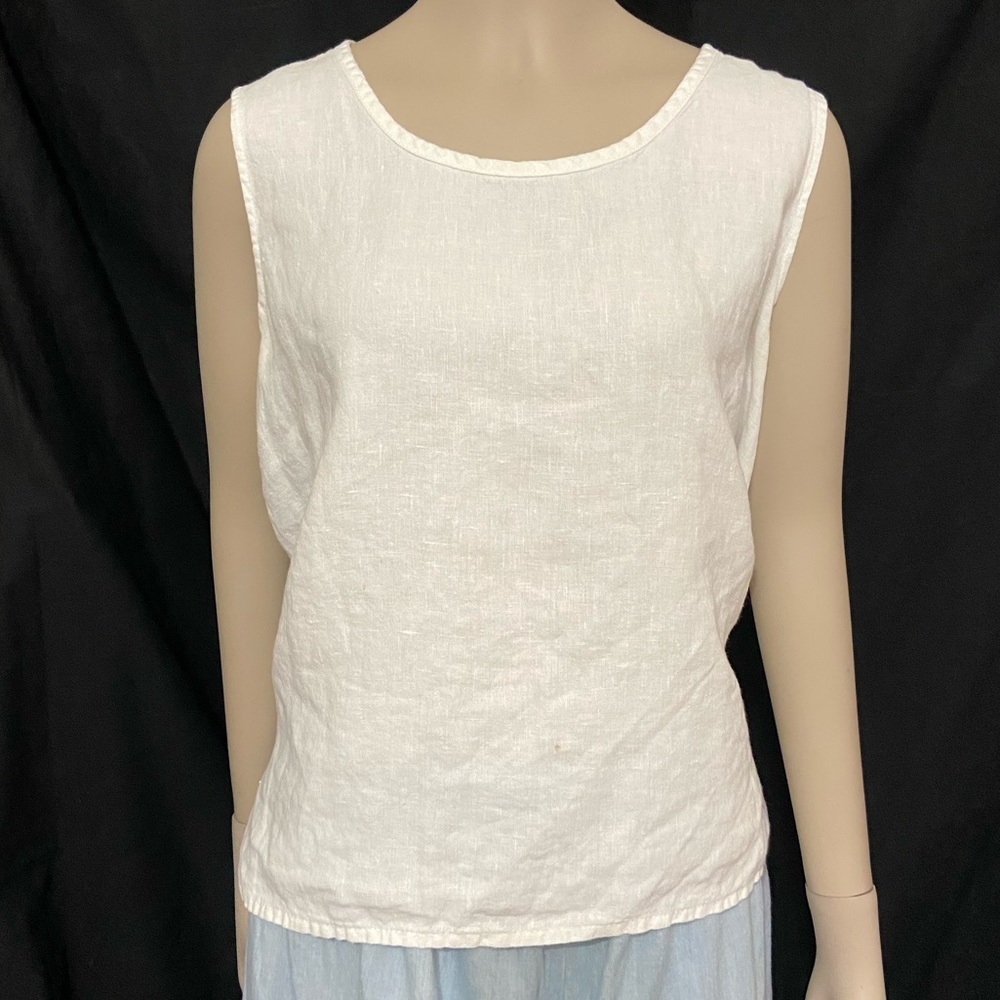 ⚫️Flax white sleeve blouse